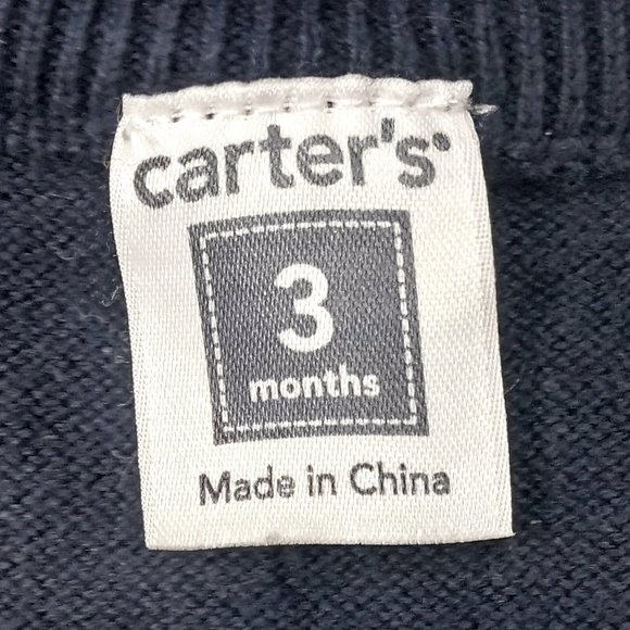 Carter's Navy Knit Cardigan 3M - Picture 3 of 4